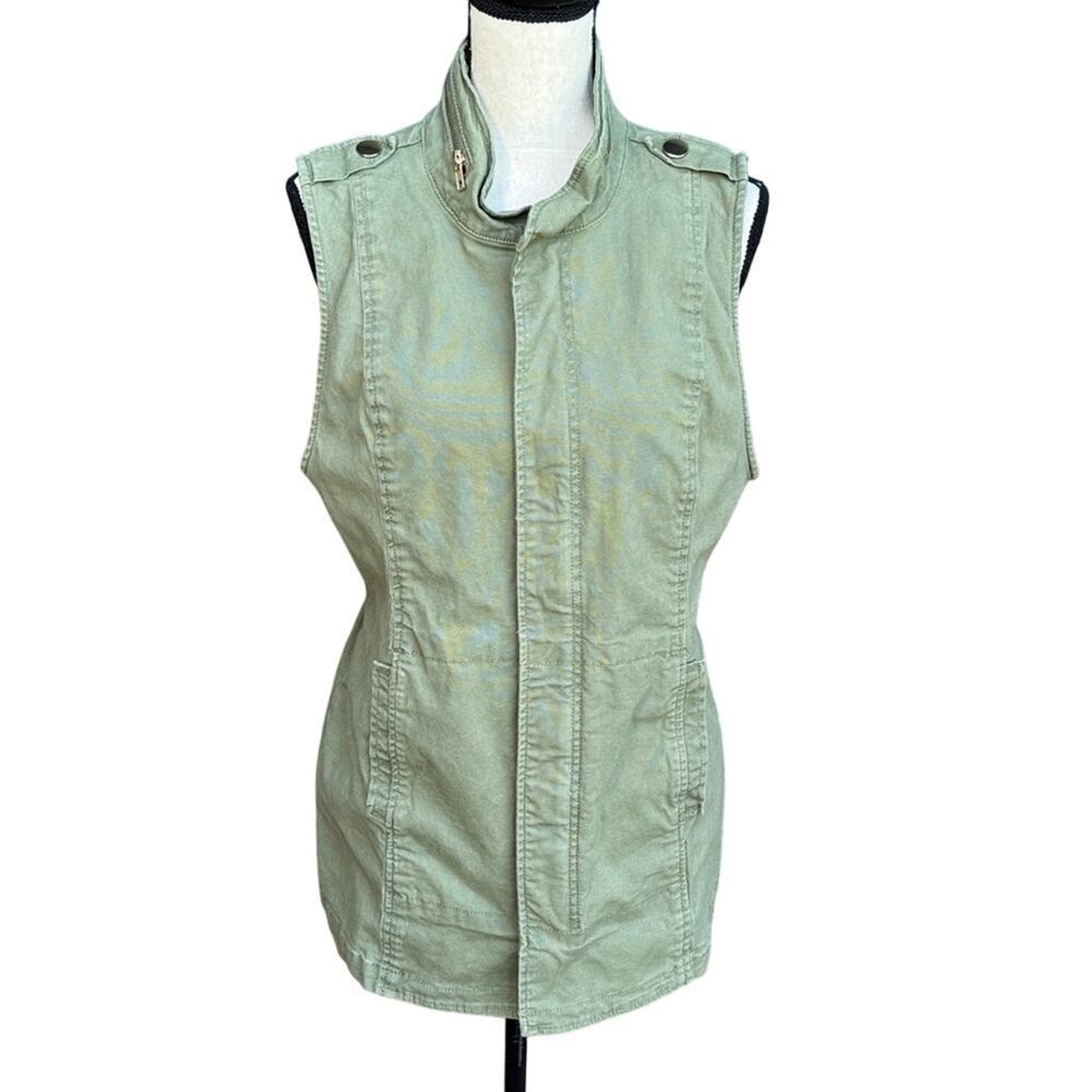 CAbi Explorer Utility Vest 5101 Army Green Military Field Jacket Sleeveless M